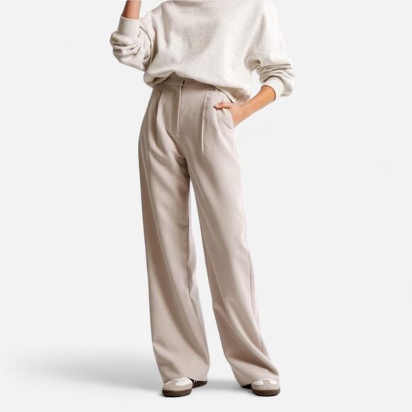 Abercrombie & Fitch Sloane Ultra High-Rise Wide Leg Curve Love Trousers 16 NWT - Picture 6 of 6